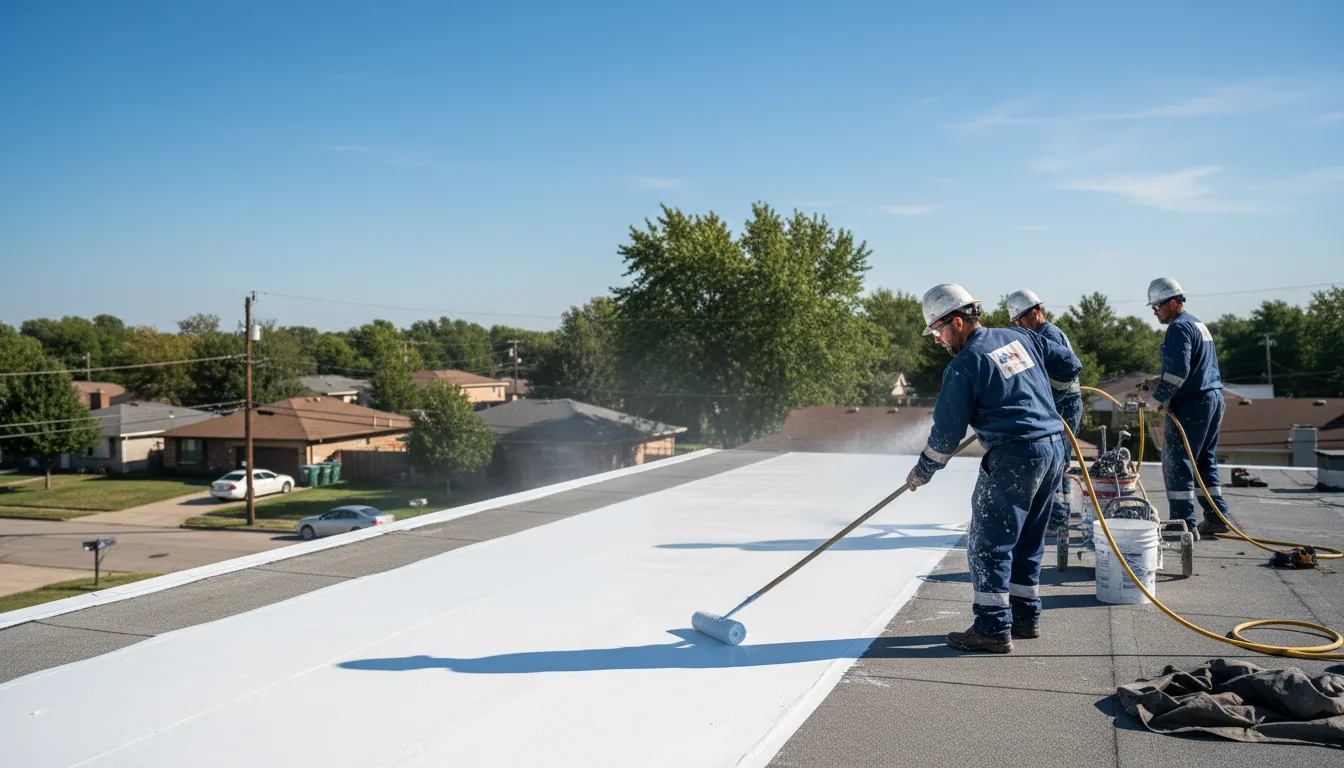 Commercial roof coating in Petrolia, PA near me